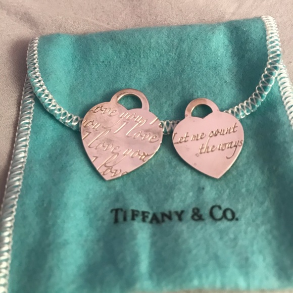 Tiffany & Co. heart charms/pendants ❤️ 16" chain - Picture 2 of 3